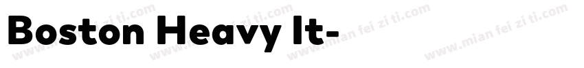 Boston Heavy It字体转换